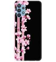 Kılıfland Samsung Galaxy A52 Kılıf Desenli Silikon Resimli Kapak Pink Flowers 3 Kılıf 1393