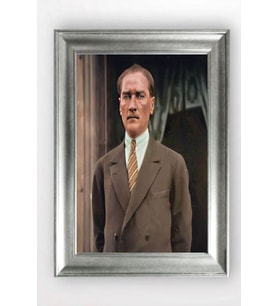 Gümüş Çerçeveli Atatürk Tablo a880
