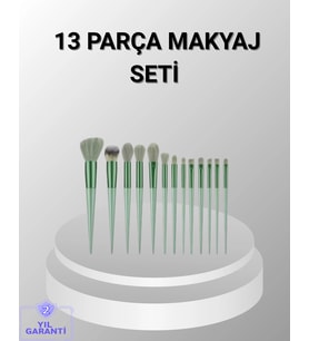 13 Parça Makyaj Fırça Seti - Ergonomik, Dökülme Yapmayan, Taşınabilir