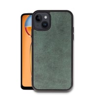 Iphone 15 Kılıf Aras Deri Kapak - Koyu Yeşil