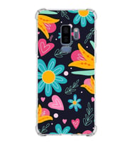 PrintiFy Samsung Galaxy S9 Plus Uyumlu Retro Color 1 Baskılı Şeffaf Köşe Korumalı Antişok Kılıf