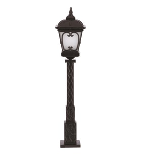 AVONNI BSU-68044-BSY-M2-OP Siyah Boyalı Dış Mekan Aydınlatma E27 Aluminyum Cam 23cm