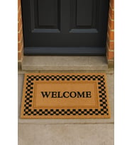 Valerine Life Velür Coco Dokulu Welcome Hoş Geldiniz Kapı Önü Dış Mekan Paspası 45x70cm 27YCM260129