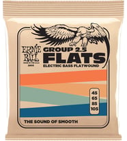 Ernie Ball Flatwound Group 2.5 Elektrikli Bas Teli, Kalınlık 45 – 105