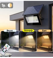 60 Watt Solar Led Projektör - Güneş Enerjili Solar Bahçe Lambası ip67 Solar sokak Lambası
