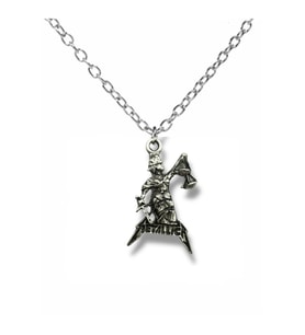 Metallica Sad But True Gümüş Renk Unisex Kolye – Rock ve Metal Müzik Takısı