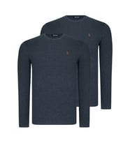İKİLİ SET T8588 DEWBERRY YUVARLAK YAKA ERKEK SWEATSHIRT-ANTRASİT-ANTRASİT