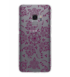 Samsung Galaxy S9  Kamera Korumalı Kapak Nostalji Desen Tasarımlı  Şeffaf  Kılıf