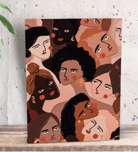 BK Gift Yatak Odası Konseptli Dekoratif Mini Kanvas Tablo 15x20cm-115