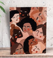 BK Gift Yatak Odası Konseptli Dekoratif Mini Kanvas Tablo 15x20cm-115
