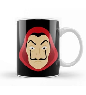 Money Heist Mask Kupa Bardak Porselen
