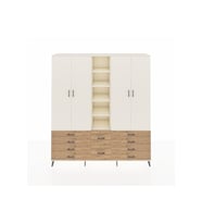 Hyperion Dolap 9 Raflı 10 Çekmeceli 2 Askılı 220x44x243 Aytaşı-Aytaşı/Çam