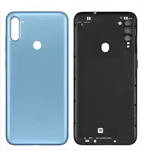 Samsung Galaxy A11 kasa Arka Pil Batarya Kapağı (Tuş Takımı) (Beyaz)