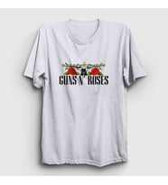 Presmono Unisex Beyaz Thorns Guns N' Roses T-Shirt 57126tt