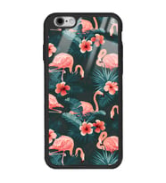 iPhone 6 Flamingo Leaf Tasarımlı Glossy Telefon Kılıfı