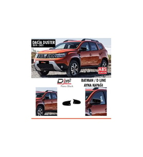 Dacia Duster 2019-2020-2021 Parlak Siyah Batman Ayna Kapağı