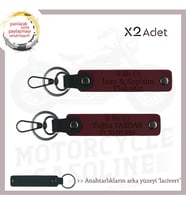 Hız Aşıklarına İsim Plaka ve 0 Rh (-) Kan Grubu Yazılı Özel Hediye x2' li Set Anahtarlık, Bordo-Laci (Çok Renkli)
