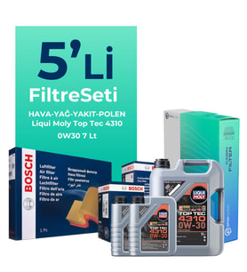 BOSCH Ford Mondeo 2.0 Dizel Filtre Bakım Seti Liqui Moly Motor Yağlı (2015-2018) 5 Li