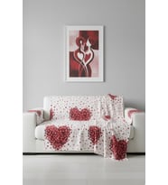 Tek Kişilik Baskılı Pike Koltuk Örtüsü Breeze 180x230 cm (Lila)