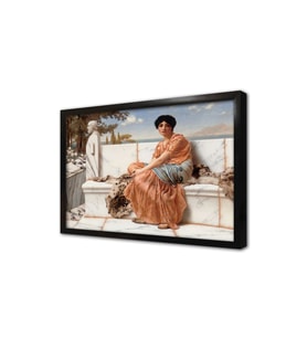 Oryantal Kadın J William Godward Çerçeveli Mdf Tablo
