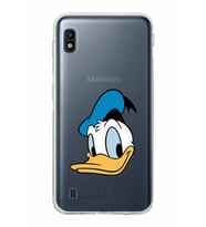 Samsung Galaxy A10   Kamera Korumalı  Kapak Donald Duck Tasarımlı  Şeffaf Kılıf