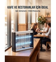 Elektrikli Sinek Öldürücü Lamba Güçlü UV Işık Teknolojisi