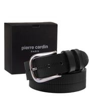 Pierre Cardin Deri Erkek Kemeri (En 4 cm)) PC4160 (Siyah)