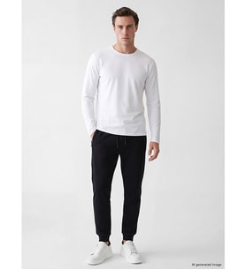 LCWAIKIKI Classic Siyah Regular Fit Erkek Jogger Eşofman Altı