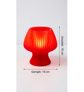 MYCRAFT3D Akordeon Tasarım Masa Lambası - 3D Pleated Doku Dekoratif Gece Lambası Modern Ev Hediyesi Aydınlatma