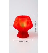 MYCRAFT3D Akordeon Tasarım Masa Lambası - 3D Pleated Doku Dekoratif Gece Lambası Modern Ev Hediyesi Aydınlatma