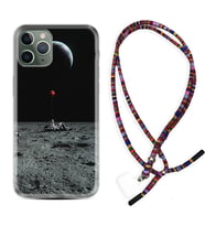 Apple iPhone 11 12 13 14 Pro Max Kılıf Boyun Asklı Rasta Silikon Astronoot Red Baloon 1608