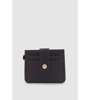 Fione Çıtçıt Kapamalı 6 Bölmeli Çıkarılabilir Anahtarlıklı Mini Kadın Cüzdan Bordo