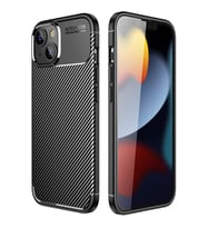 Newface Apple iPhone 14 Plus Kılıf Auto Focus Karbon Kapak - Siyah