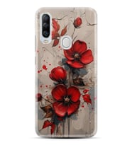 GM 20 Pro Kılıf HD Resim Baskılı Kırmızı Çiçek StKd -098