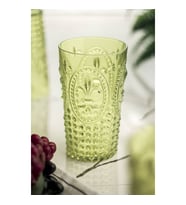 Akrilik Yeşil Tekli Uzun Bardak & Su Meşrubat Bardağı 750 ml ( Büyük Boy & Cam Değildir )