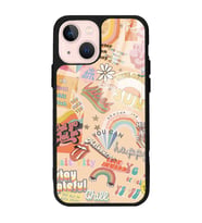 iPhone 13 Vintage Sticker Tasarımlı Glossy Telefon Kılıfı