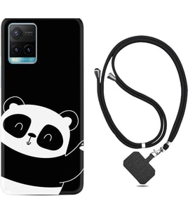 Vivo Y11S Y21S Y20 Y20S Y70 Kılıf Boyun Askılı Silikon Bay Bay Panda 1784