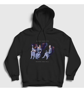 Presmono Unisex Siyah HH Black Sabbath Kapüşonlu Sweatshirt 17721tt
