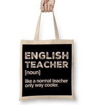 English Teacher Defined Bez Çanta Uzun Saplı