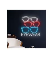 EYEWEAR Yazılı ve Şekilli Neon Tabela