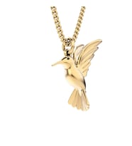 Chocli 18 Ayar Altın Kaplama  Humming Bird Kolye