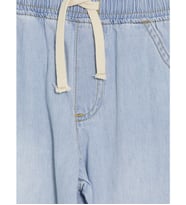 LCW Kids İndigo Bağcıklı Wide Leg Fit Erkek Çocuk Jean Pantolon