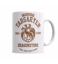Game of thrones House Targaryen    Kupa Bardak Porselen