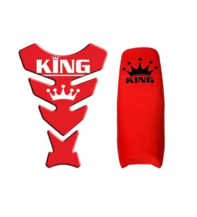 Cg Kırmızı King Kombini (Koltuk Kılıfı + Tank Pad)