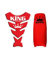 Cg Kırmızı King Kombini (Koltuk Kılıfı + Tank Pad)