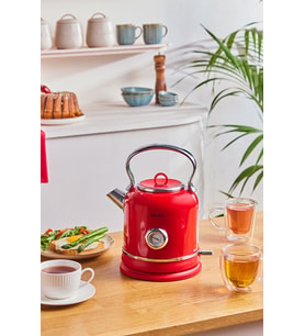 Artisan 1,7 Litre Retro Su Isıtıcısı , Kettle Red