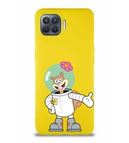 Oppo Reno 4 Lite Soft Premier Kapak Sandy Tasarımlı Silikon Kılıf - Sarı (Şeffaf)
