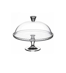 Paşabahçe 95200 Patisserie Ayaklı ve Kapaklı Servis Tabağı 32,5 cm (Renksiz)