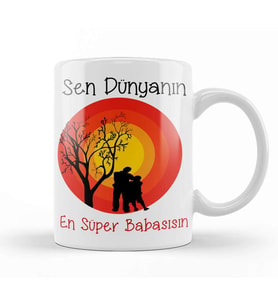 Babalar Günü Babaya Hediye 028 Kupa Bardak Porselen