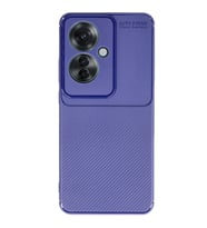 Oppo Reno 11F Kılıf Auto Focus Karbon Kapak - Lacivert